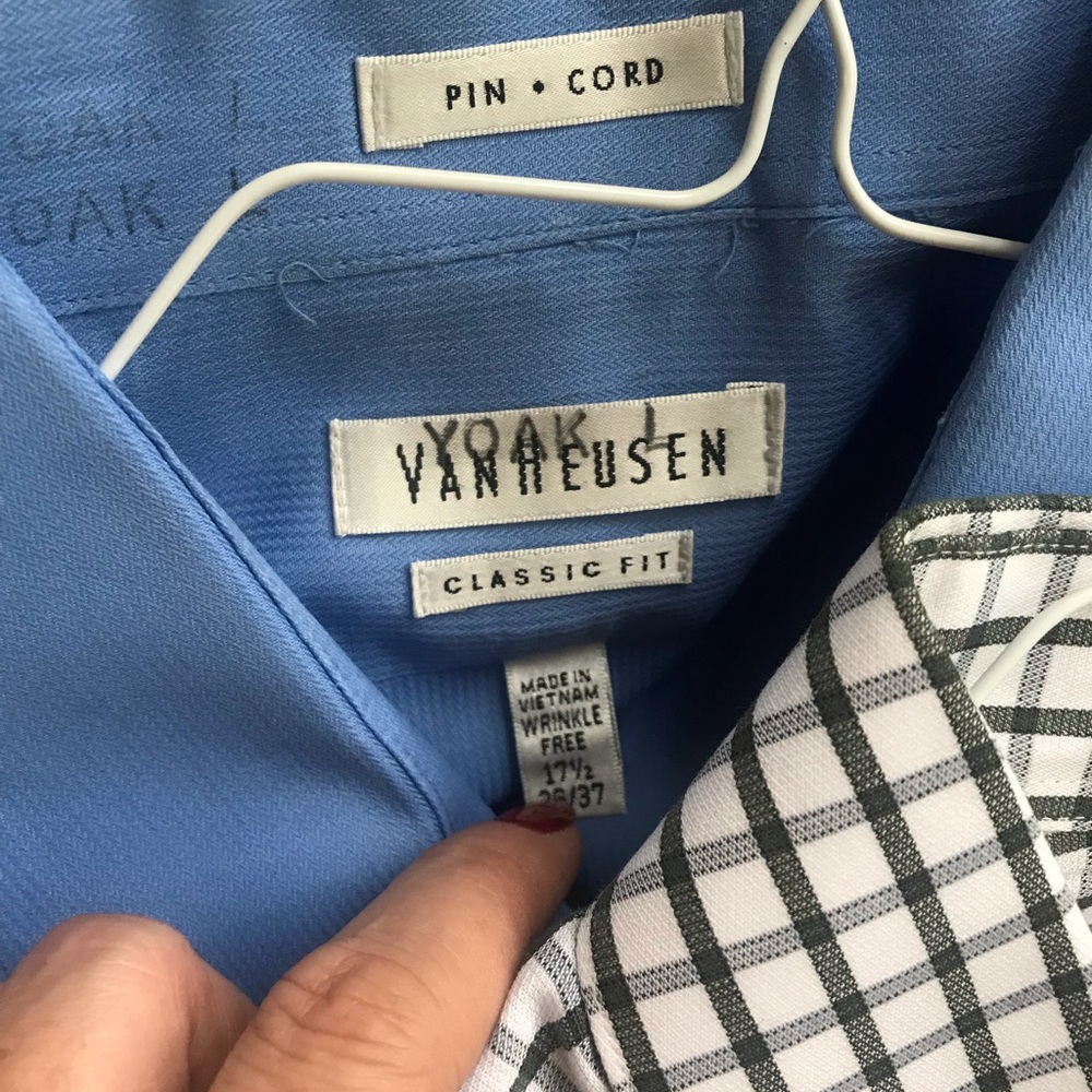 🔴 SOLD Five Van Heusen button up shirts, XXL, EUC - Picture 3 of 6